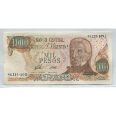 ARGENTINA COL. 651b BILLETE 1.000 PESOS LEY 18.188 BOT 2446 SIN CIRCULAR UNC